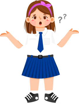 Schoolgirl Junior High Student Confused png