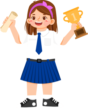 Schoolgirl Junior High student Waving png