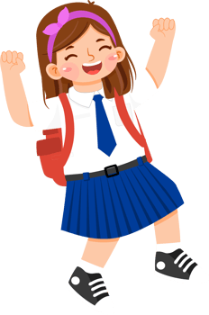 Happy Scoolgirl Junior High Student png