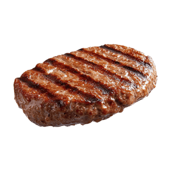 Grilled Hamburger Patty with Char Marks png