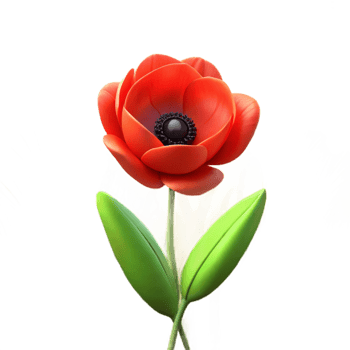 impressive traditional impressive vintage A single red poppy in a field of green wheat, golden hour light, romantic style original 4K png