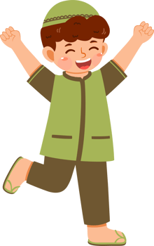 Cheerful Muslim Boy png