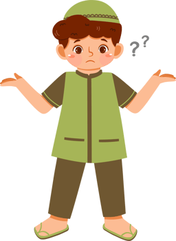 Illustration of Thinking Boy png