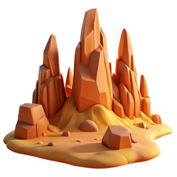 extraordinary classic vibrant vintage A desert landscape with towering rock formations, warm colors, dramatic lighting high resolution detailed png