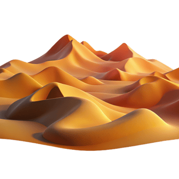 dramatic minimalist wonderful abstract A desert landscape with sand dunes, warm colors, dramatic lighting high quality exclusive png