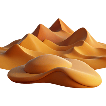extraordinary modern magnificent rustic A desert landscape with sand dunes, warm colors, dramatic lighting detailed genuine png