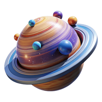 dramatic traditional extraordinary abstract A massive, orbital platform, teeming with activity, orbits a vibrant gas giant, illuminated by the planet's swirling colors.... png