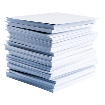 Stack of Blank White Sheets of Paper png