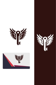Solutions Key Wings Logo vector