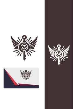 Elevate the Key Wings Logo vector