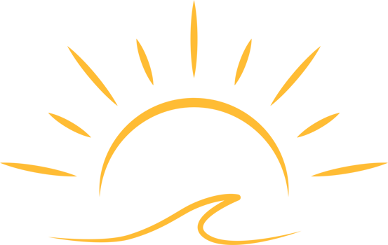 A half sun is setting downwards icon sunset concept for graphic design, logo, web site, social media, mobile app, ui illustration.. png