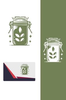 Jarful of Sugar jar pastry vector