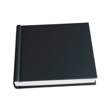 Black Hard Cover Book, Blank Pages, Reading Material png