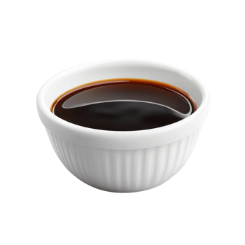 Teriyaki Sauce Bottle Mockup on transparent background. png