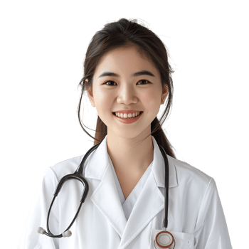Asian female doctor png