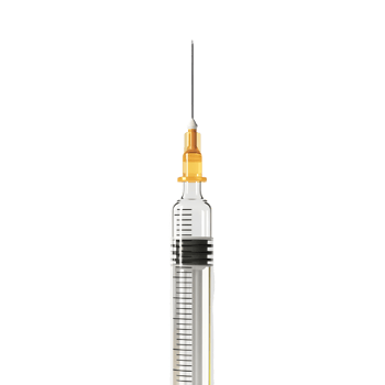 An injection syringe on a transparent background png