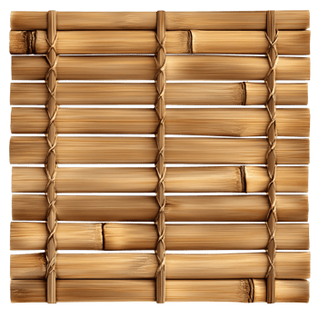 Detailed View Of A Bamboo Wall On Transparent Background png