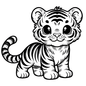 Playful Tiger Mascot png