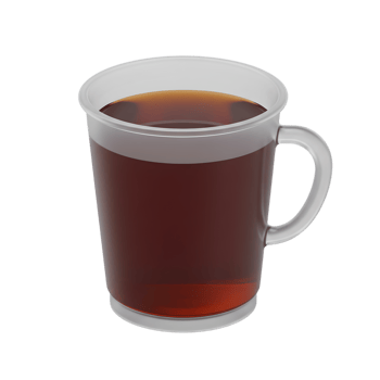 Refreshing Brown Tea in Clear Mug Perfect Beverage Drink Hot Cup Cafe Warm Food Glass Relax Coffee png