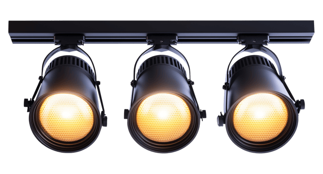 Ceiling Track Lights Isolated on Transparent Background png