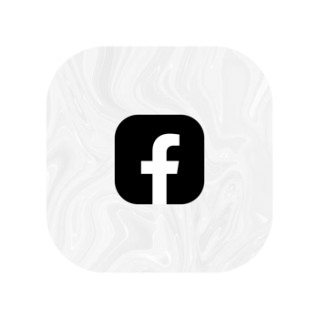 Black and white facebook logo png