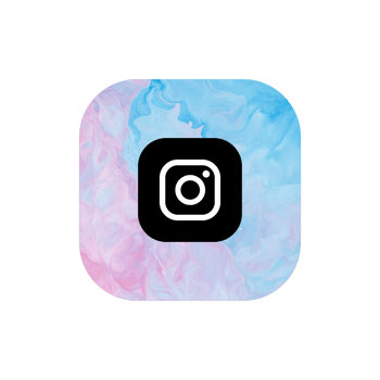 Instagram logo with a blue and pink background png