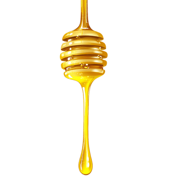 Amber Honey Flowing in a Silky, Golden Stream png