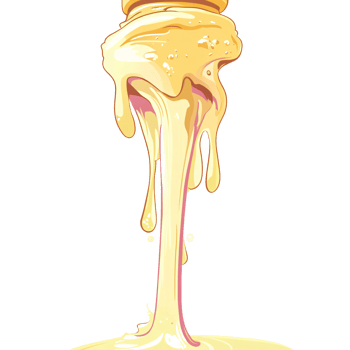 Honey dripping from a jar png