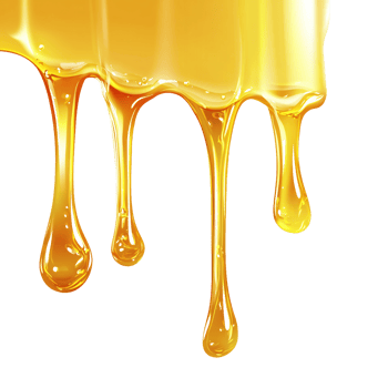 Pure Natural Honey Dripping in Waves png