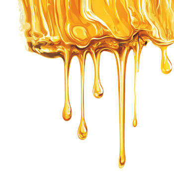 Shiny Honey Droplets Rolling Down png