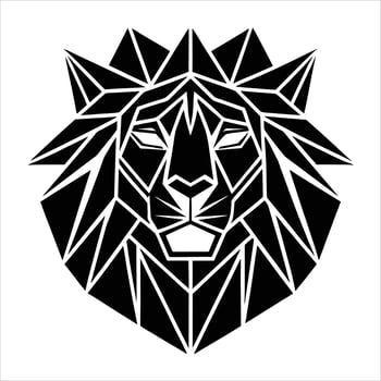 Lion head illustration vector