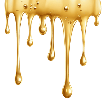 Sweet Amber Honey Drizzling Down png