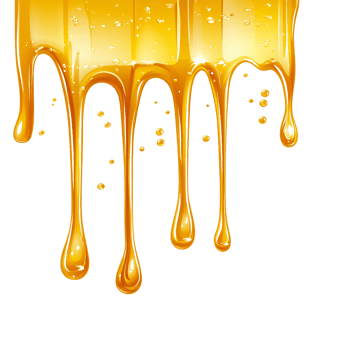 Sticky Honey Flowing in a Smooth Stream png