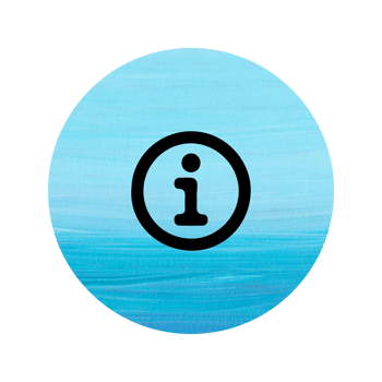 A blue circle with the word i in it png