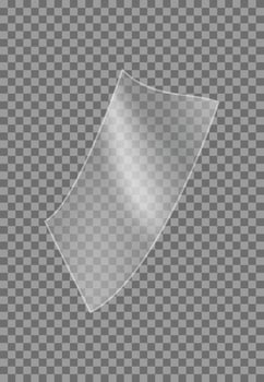 Transparent Tape Strip Perfect for Creative Designs, DIY Projects, and Editing Purposes vector