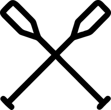 Water Sports Oars Icon Design vector