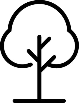 Botanical Tree Icon Representation vector