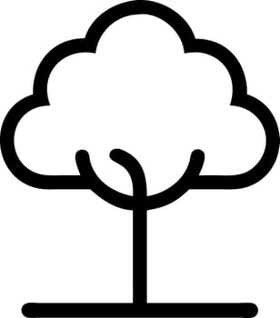 Eco-Friendly Tree Symbol Set vector