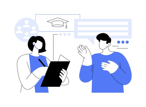 Sociology isolated cartoon illustrations. vector