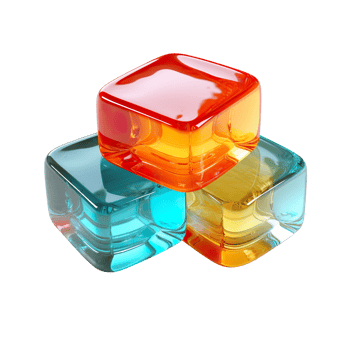 Colorful jelly isolated on transparent background png
