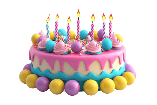 birthday cake image, showcasing celebration dessert, festive treat, and blurred p png