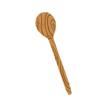 Kitchen cooking utensil wooden spoon icon illustration Perfect for baking bakery and pastry designs Ideal for branding packaging prints and digital content vector