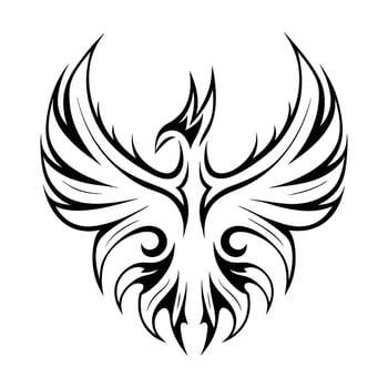 Elegant and Fierce Phoenix Tribal Tattoo Ultimate Ink Inspiration vector