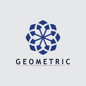 mandala design Geometric logo stock icon illustration and business logo vector
