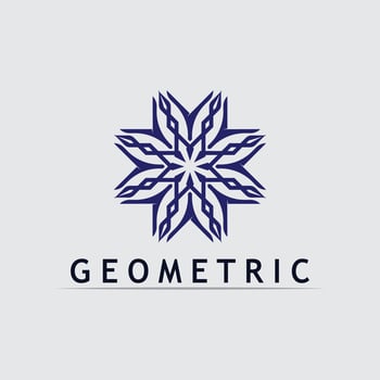 Geometric Shape-Based Business Symbol vector