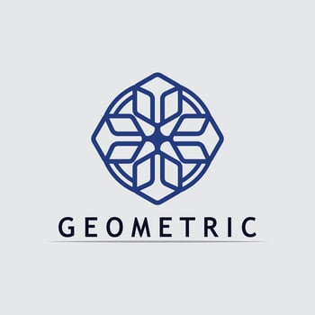 Geometric logo stock icon illustration and Icon for Company Branding vector