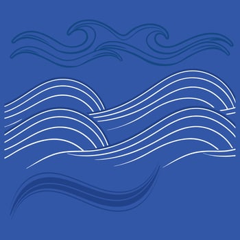 Modern Abstract Wave Background. vector