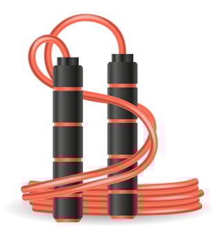 skipping rope sports equipment for fitness stock cartoon illustration isolated on white background vector