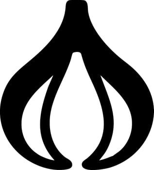 Garlic Bulb Icon Collection vector