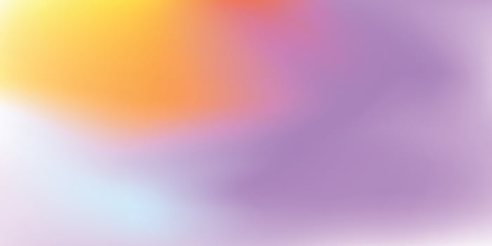 Abstract yellow purple orange gradient background for web header, presentation, banner design. Blurred light colorful horizontal backdrop, soft smooth texture vector